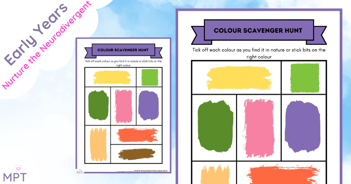 Outdoor Learning Colour Scavenger Hunt Outdoor Learning Colour Scavenger Hunt