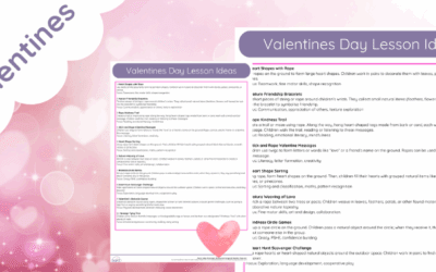 10 Outdoor Valentines Day Lesson Ideas