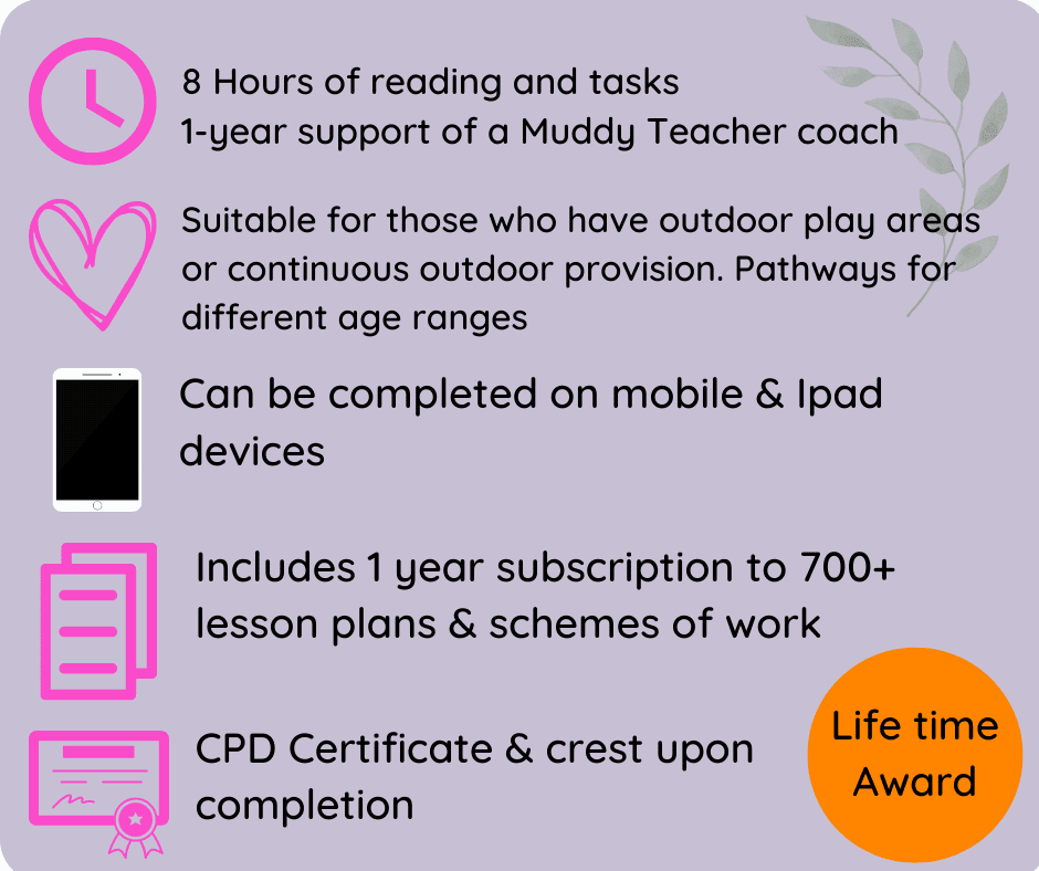 outdoor learning continious provision training