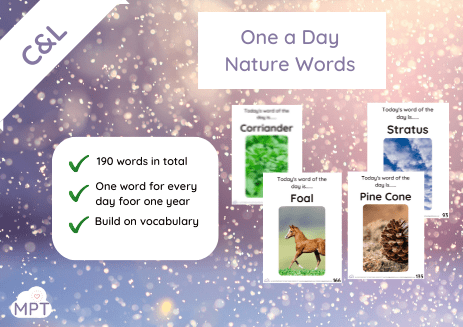 Exchanging KS2 (1) one a day nature words